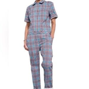 Wildfang Women’s Plaid Jumpsuit Romper